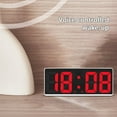 thumbnail image 5 of Digital Alarm Clock under $5! Xqxayjr Digital Alarm Clock with LED Display, Large Number Bedside Clock for Bedroom and Kitchen, Multifunctional Desk Clock with Snooze, White Frame Alarm Clock, 5 of 7