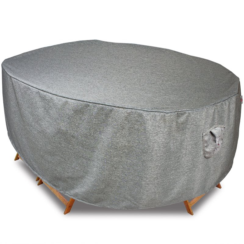 70x98.3x17.5" Dark Grey Shield Titanium 3-Layer Polyester Outdoor Sun Bed Cover 