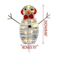 thumbnail image 3 of Xecvkr Christmas Family Snowman Outdoor Lawn Decoration Light Up Yard Garden Scene Decor Weatherproof Illuminated Festive Accent 1pc, 3 of 4