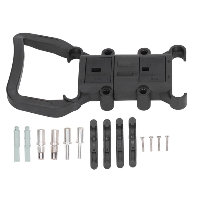 Enchufe de carga para montacargas, conector de alimentación para montacargas, enchufe de desconexión de batería de 80 A, conector de batería resistente y duradero
