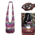 thumbnail image 4 of Lino Bolsas Monederos Mensajero Bandolera Bandolera Cremallera Hippie Tote turístico Hipster Bolsa de para tarjetas Llaves -morado Macarena Hobo bolsillo bandolera, 4 of 8