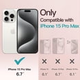 thumbnail image 2 of JETech Electroplated Case for iPhone 15 Pro Max 6.7-Inch, Camera Lens Full Protection, Compatible with MagSafe Wireless Charging, Shockproof Soft TPU Phone Cover (Red), 2 of 7