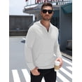thumbnail image 6 of COOFANDY Men's Lightweight Pullover Hoodie Long Sleeve Sweatshirt Comfort Travel Hoodie, Mens Hoodies with Pocket, 6 of 9