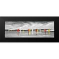 thumbnail image 2 of Atelier B Art Studio 18x9 Black Modern Framed Museum Art Print Titled - Sailboats on the Lake, 2 of 5