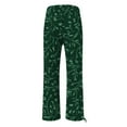 thumbnail image 5 of Women's Wide Leg Pants Retro Printed Fashionable Drawstring Loose High Waisted Casual Wide Leg Stretch Dress Casual Flowy Palazzo Pants Women, 5 of 5