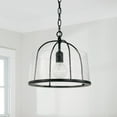 thumbnail image 6 of Capital Lighting 247011AD Madison 13" Wide Semi-Flush Drum Ceiling Fixture / Pendant -, 6 of 7