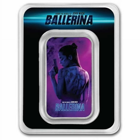 John Wick 1 oz Silver Ballerina Movie Poster Bar w/ TEP
