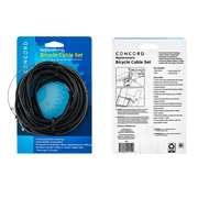 Concord Bicycle Brake and Gear Cable Set, Replacement Bike Cables, 0.13 in Diameter, 11 oz