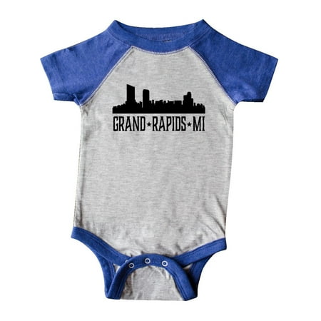 

Inktastic Grand Rapids Michigan City Skyline Gift Baby Boy or Baby Girl Bodysuit