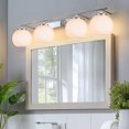 thumbnail image 3 of Pantalla de vidrio Lamp Globe, paquete de 2 unidades, pantalla blanca Frost Glassshade Wyneyet, 3 of 7