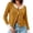 Yellow, variant on Women's Cropped Cardigan Sweaters with Button Down Open Front Long Sleeve Fall Trendy Color Block Knit Coats