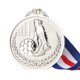 thumbnail image 2 of Medalla conmemorativa de bronce dorado y plateado para juegos de competición de fútbol escolar Tmvgtek Para estrenar, 2 of 8