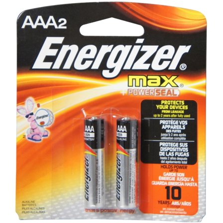 Energizer MAX Alkaline Batteries AAA 2 Each (Pack of 3)