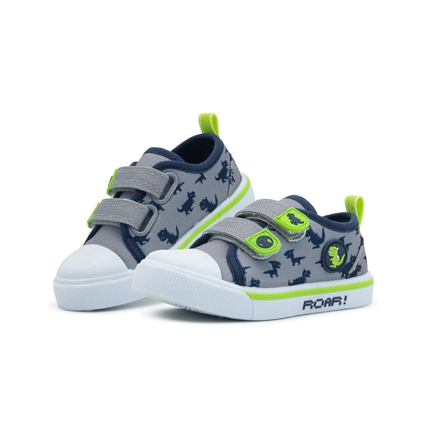 Tenis Para Niño Bubble Gummers Dinosaurio Velcro Gris 13-17 verde 15