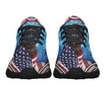 thumbnail image 5 of Happy 4th Of July Chocolate Labrador Retriever American flag Shoes Sneakers Black Size 7.5, 5 of 7