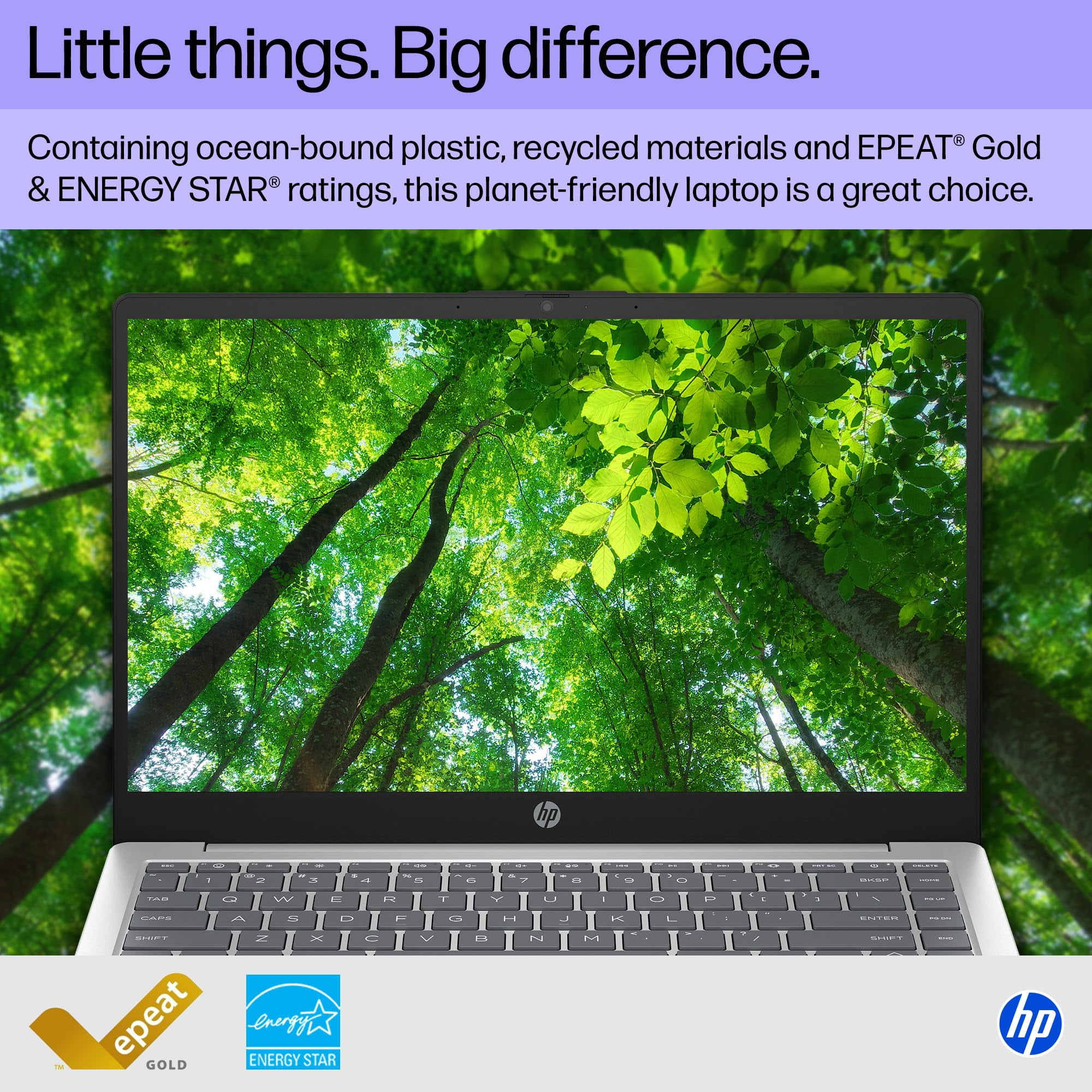 HP 14" i3-N305 8GB 256GB SSD Win 11 Home in S Mode Natural Silver 14-ep0299nr