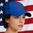 thumbnail image 2 of 250 Anniversary USA Hat Distressed Style, America 250 Hat Vintage Washed Baseball Cap, USA 250th Anniversary Low Profile Design, America 250th Anniversary Hat, Blue, 2 of 7