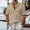 (Casual 48)Khaki, variant on Mens Shirt Casual Blouse Summer Fashion Short Sleeve Loose Beach Breathable Turndown Collar Button Up Top Tees