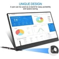 thumbnail image 3 of 13.3" Full HD Portable Monitor, 1080P Computer Display USB C Computer Monitor FHD Eye Care Gaming Screen IPS With HDMI Type C OTG Mini DP Smart Cover Speakers for Rpi PS3 PS4 Xbox Laptop Phone PC Mac, 3 of 10