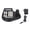 Black, variant on Security Analog PTZ Camera Keyboard Controller with 3D Joystick, RS485 Protocol & LCD Monitor, Pelco-D/P Support - 10.2 x 8.3 x 5.1 Inches / 26.0 x 21.0 x 13.0 cm