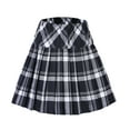 thumbnail image 1 of Urban CoCo Plaid Pleated School Uniform Mini Skirts (Series 1 White,S), 1 of 6