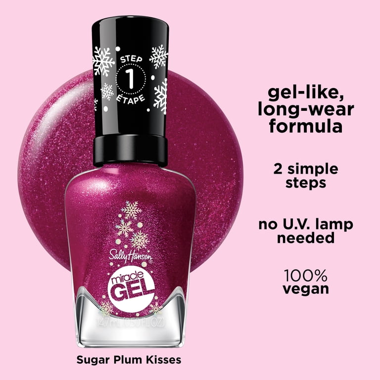 Sally Hansen Miracle Gel Nail Polish, Holiday Collection, Sugar