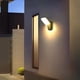 thumbnail image 4 of Aplique LED de pared para interior y exterior de 12 W, Huat Downlight, moderno aplique LED impermeable IP65, aplique de aluminio para salón, escalera, pasillo y jardín (negro/blanco cálido), 4 of 5