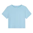 thumbnail image 3 of Giffimy Women's Blue Reading Is A Privilege Floral Stacked Book Graphic Short Sleeve Crop T-Shirt Daily XS-XL Top, 3 of 6