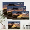 thumbnail image 4 of Designart ' Tree On A Sea Cliff At Evening Light ' Lake House Canvas Wall Art Print, 4 of 4