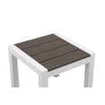 thumbnail image 4 of Pangea Home Breeze Modern Aluminum Frame Patio Side Table in White/Gray, 4 of 4
