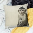 thumbnail image 2 of Monkey Throw Pillow Covers,Baby Monkey On Branch Pillowcase Home Decor for Sofa Bed Living Room, 2 of 5