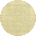 thumbnail image 1 of Ahgly Company Indoor Round Abstract Brown Gold Oriental Area Rugs, 5' Round, 1 of 6