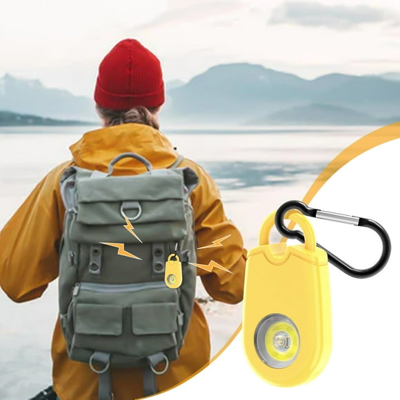 125dB Personal Safety Alarm Keychain Emergency Siren with LED Strobe Light for Women/Kids, Self-Defense Security Device