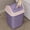 Purple, variant on PLPPYFS Big Square Trash Can With Lid Office Bathroom Waste Bin Plastic Garbage Bin Odor Control, Two-Way Swing Lid – Compact and Durable for Bedroom, Living Room, Office