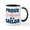 White/Black Inside, variant on CafePress - US Navy Proud Girlfriend Of A Sailor Mug - 11 oz Ceramic Mug - Novelty Coffee Tea Cup