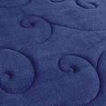 thumbnail image 2 of Lavish Home 67-0034-N Coral Fleece Embossed Pattern Memory Foam Bath Mat, Navy, 2 of 4