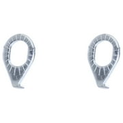 2 Bike wheel Safety Washer Chrome .Bicycle Hub wheel Safety Washer.