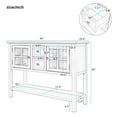 thumbnail image 7 of 45'' Console Table with 2 Drawers, 2 Cabinets and 1 Shelf, Buffet Sideboard, Wood Storage Cabinet, Living Room Kitchen Dining Room Furniture, 7 of 7