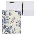 thumbnail image 3 of Boho Tribal Floral Flowers 3 Ring Binders 1.5 inch Hardcover File Folders with Interior Pockets A4 Size Organizer for School Office Hospital Set of 2, 3 of 8