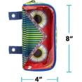 thumbnail image 4 of Case-it Monster Eye Clear Window Zipper Pencil Case with Grommets, Red, 4 of 7
