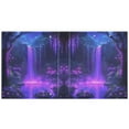 thumbnail image 3 of Purple Neon Waterfall 3 Ring Hardcover Binders 1.5in Round Rings for Letter-Size Folder Paper Organizer Pockets for Office Student Recipe, 3 of 9