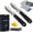 Black, variant on Oyster Knife Shucker Set Oyster Shucking Knife and Gloves Cut Resistant Level 5 Protection Seafood Opener Kit Tools Gift(2knifes+2Glove+1Cloth)