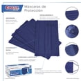 thumbnail image 2 of Best Trading Cubrebocas Azul 50 piezas, Mascarilla Desechable Termosellado Tricapa, Tapabocas con Ajustador Nasal Oculto y Tecnología Ligera de Filtrado Efectivo, 2 of 4
