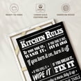 thumbnail image 6 of Elephant Stock Chalkboard Kitchen Rules Wall Art - Vertical Canvas Wall Art - Living Room Wall Decor - Inspirational And Typography Canvas - White And Gray Decor - 8" x 12", 6 of 8