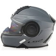 thumbnail image 2 of LS2 Helmets Horizon Solid Modular Shield Motorcycle Helmet - Gloss Gray (XL), 2 of 7