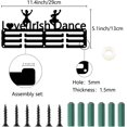thumbnail image 2 of Dance Medal Hanger Medals Holder Display Sports Competition Awards Lanyard Ribbon Holder Small Frame Rack Wall Mount Hanging 40+ Medals for Medalists Dancer 11.4 x 5.1Inch-Love Irish Dance, 2 of 9