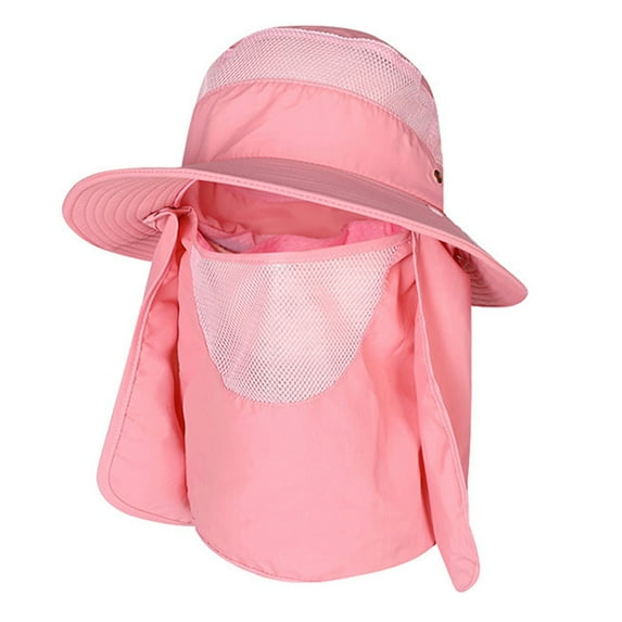 Summer sunscreen sun hat Men's and women's sunscreen hat Large brim sunshade hat Large hooded fisherman's hat
