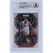 Jalen Green Houston Rockets Autographed 2021-22 Panini Prizm #306 Beckett Fanatics Witnessed Authenticated Rookie Card with "Unicorn" Inscription - Fanatics Authentic Certified