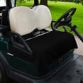 thumbnail image 2 of Golf Cart Seat Covers for 2 Seater, Black Soft Microfiber Cart Seat Towel Blanket, Pure Black Absorbent Breathable Non Slip Bench Seats Protector for Golf Course 51"x31", 2 of 9
