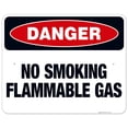 thumbnail image 1 of No Smoking Flammable Gas Sign, OSHA Danger Sign, 24x30 Aluminum, 1 of 1